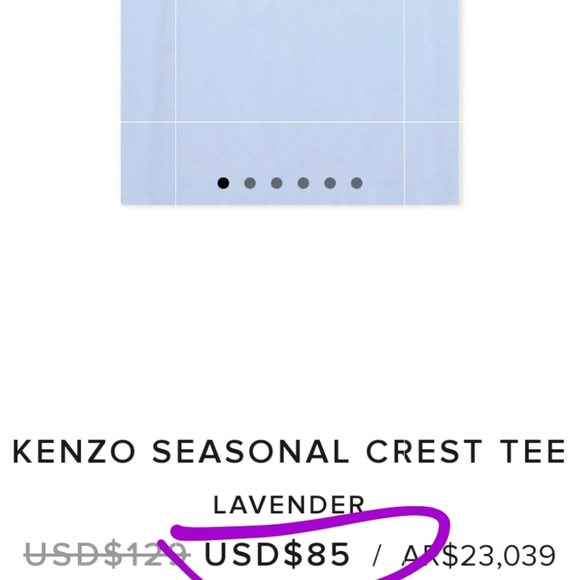 KENZO Seasonal Crest Tee Size Medium Embroidered - Picture 5 of 5